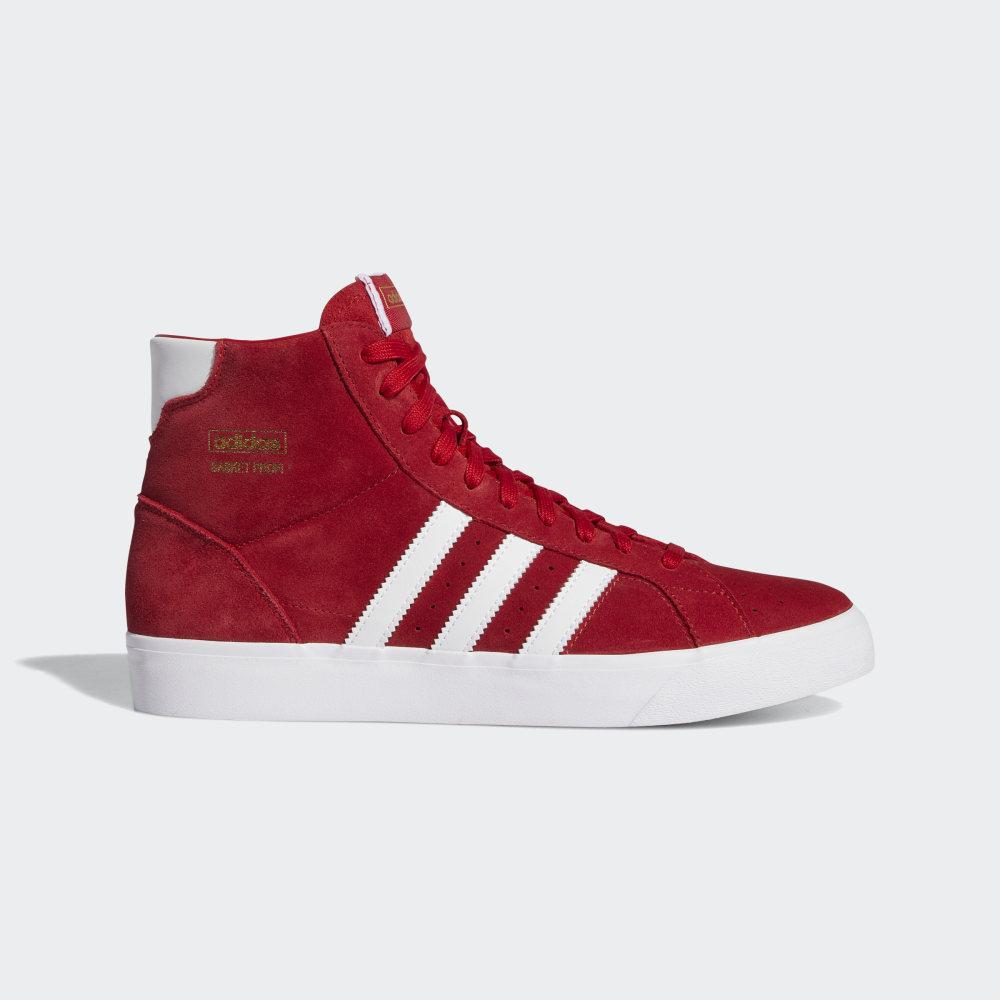 Adidas Men's Basket Profi Originals Shoes Deep Red/White/Gold Metal Ireland FW3101